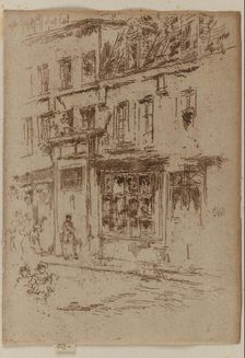 Petite Rue au Beurre, Brussels, 1887. Creator: James Abbott McNeill Whistler