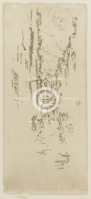 Petite Rue des Bouchers, 1887. Creator: James Abbott McNeill Whistler.
