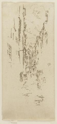 Petite Rue des Bouchers, 1887. Creator: James Abbott McNeill Whistler
