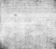Petition for the factories act 19th century. Creator: Unknown