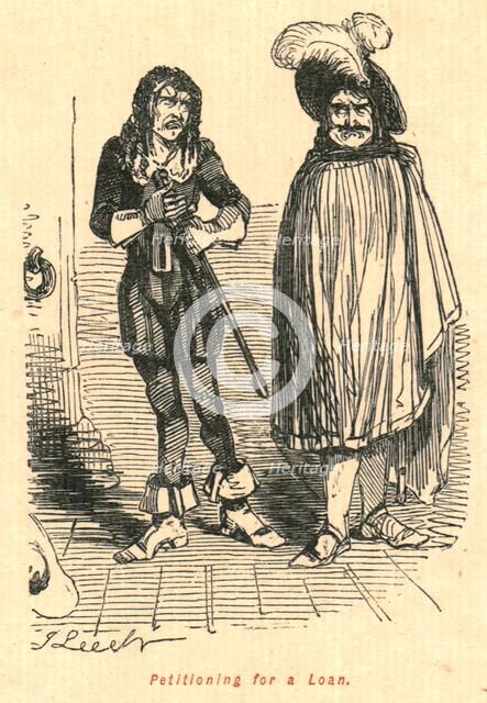 'Petitioning for a Loan', 1897. Creator: John Leech.