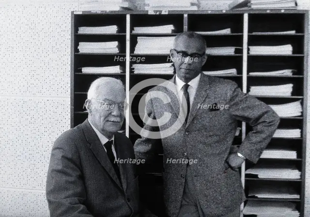 Petr Grigorevic Sergiev and Govindas Sambasivan. Creator: Unknown.