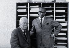 Petr Grigorevic Sergiev and Govindas Sambasivan. Creator: Unknown