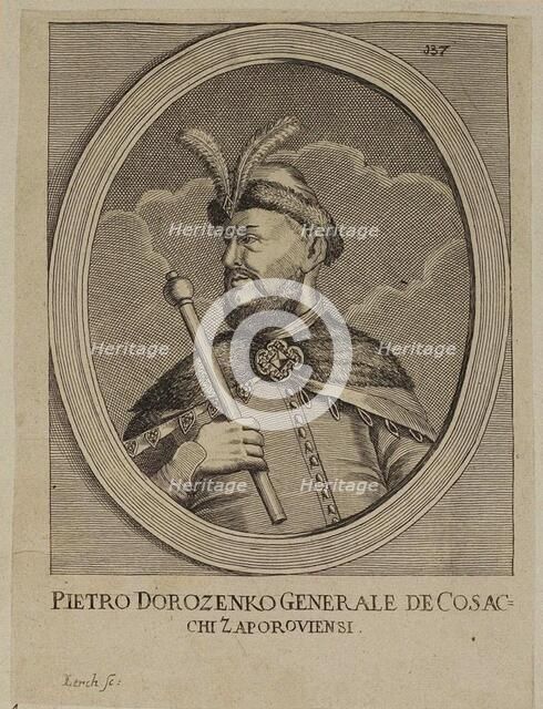 Petro Doroshenko (1627-1698), Hetman of Right-bank Ukraine, 17th century.