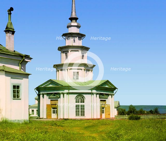 Petrozavodsk: chapel built by Peter the Great, 1915. Creator: Sergey Mikhaylovich Prokudin-Gorsky.