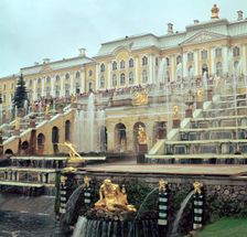 Petrodovorets Palace near St Petersburg, 19th century