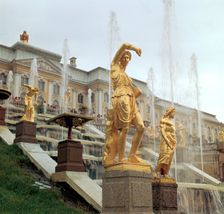 Petrodovorets Palace near St Petersburg, 19th century