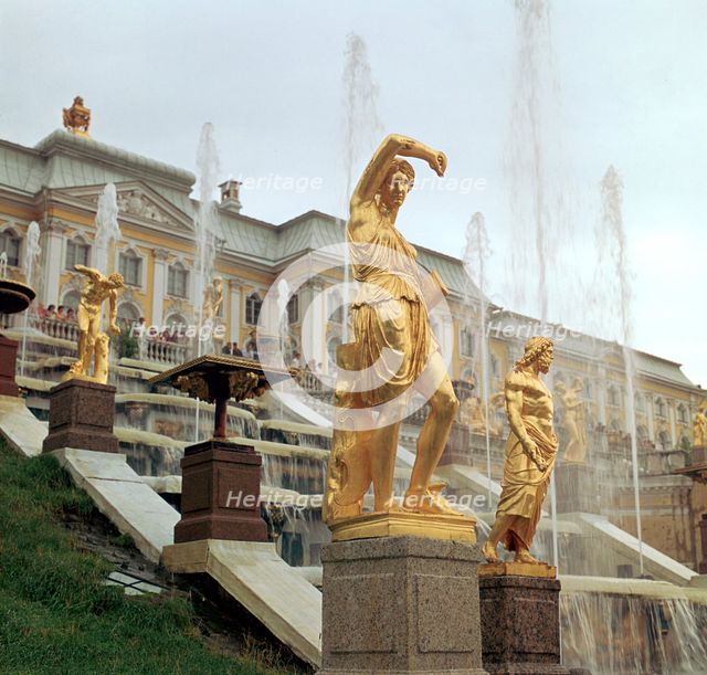Petrodovorets Palace near St Petersburg, 19th century. Artist: Unknown