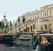 Petrodovorets Palace near St Petersburg, 19th century