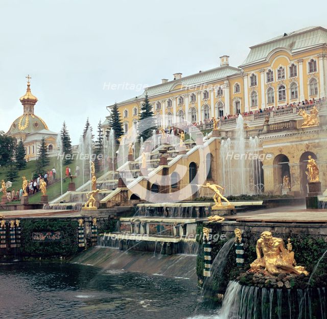 Petrodovorets Palace near St Petersburg, 19th century. Artist: Unknown