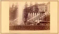 Petrodvorets, Grand Palace, mid-19th century. Creator: Alfred Lorens