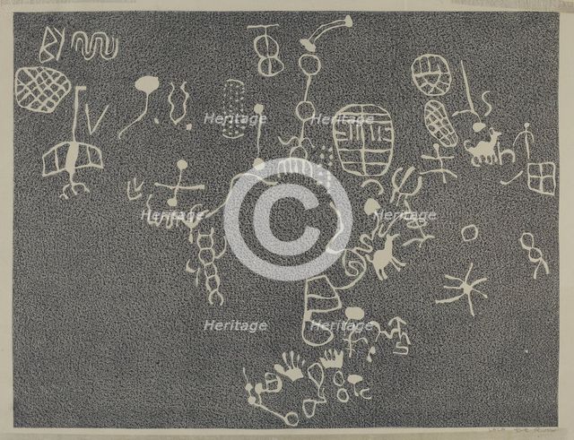 Petroglyph, 1935/1942. Creator: Lala Eve Rivol.