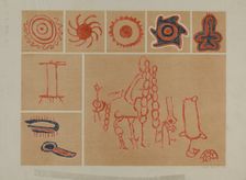 Petroglyph, 1935/1942. Creator: Lala Eve Rivol