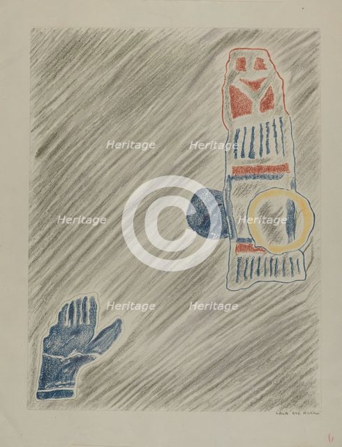 Petroglyph, 1935/1942. Creator: Lala Eve Rivol.