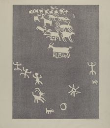 Petroglyph, 1935/1942. Creator: Lala Eve Rivol