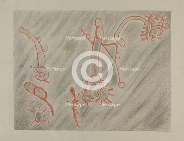 Petroglyph, 1935/1942. Creator: Lala Eve Rivol.