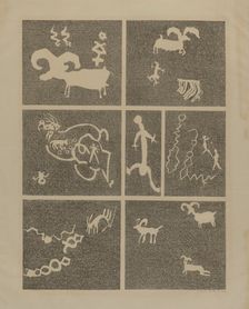 Petroglyph, 1935/1942. Creator: Lala Eve Rivol
