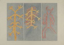 Petroglyph Design, 1935/1942. Creator: Lala Eve Rivol