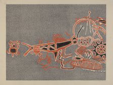 Petroglyph - Human Figures, 1935/1942. Creator: Lala Eve Rivol