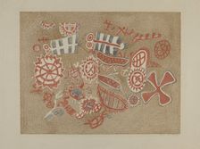 Petroglyphs, 1935/1942. Creator: Lala Eve Rivol