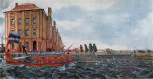 Petrograd at the Time of Peter I c1900, (1965). Creator: Yevgeny Lansere
