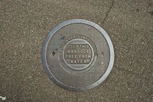 Petrol tank cap, former Caffyns Garage, 24-26 Goring Road, West Worthing, Sussex, 2010. Artist: Peter Williams