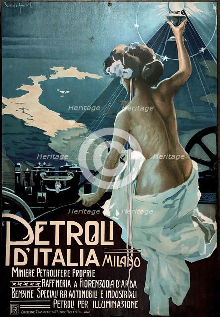 Petroli D'italia Milano. Creator: Codognato, Plinio (1878-1940).