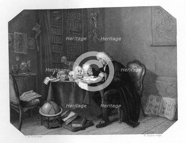Petrus Camper, Dutch anatomist, anthropologist and a naturalist, c1870. Artist: H Sluyter