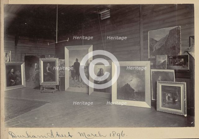 Petrus van der Velden studio, Auckland, c.1896. Creator: Unknown.