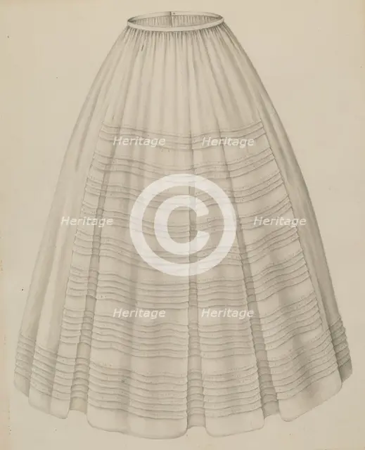 Petticoat, 1935/1942. Creator: Gertrude Lemberg.