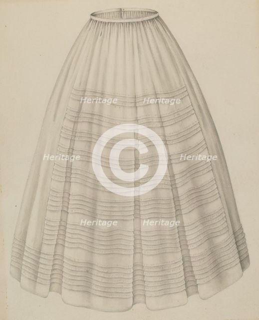 Petticoat, 1935/1942. Creator: Gertrude Lemberg.