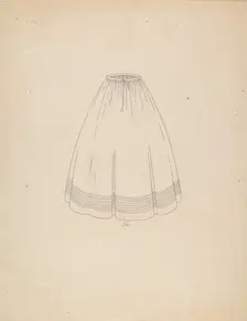 Petticoat, 1935/1942. Creator: Gertrude Lemberg