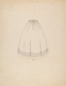 Petticoat, 1935/1942. Creator: Gertrude Lemberg