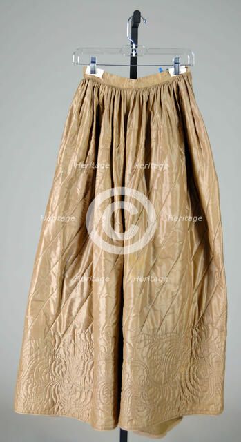 Petticoat, American, 1830-50. Creator: Unknown.