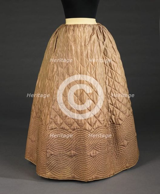 Petticoat, American, 1840-55. Creator: Unknown.