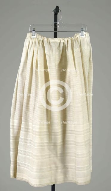 Petticoat, American, 1840-60. Creator: Unknown.