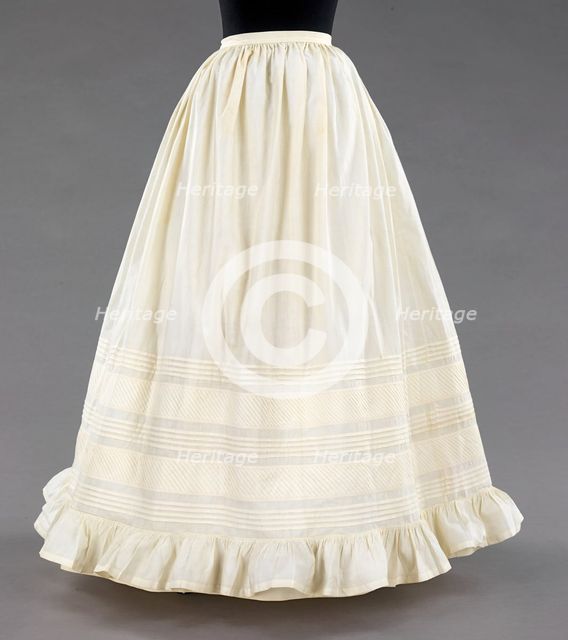 Petticoat, American, 1850-60. Creator: Unknown.