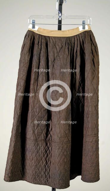 Petticoat, American, fourth quarter 18th century. Creator: Unknown.