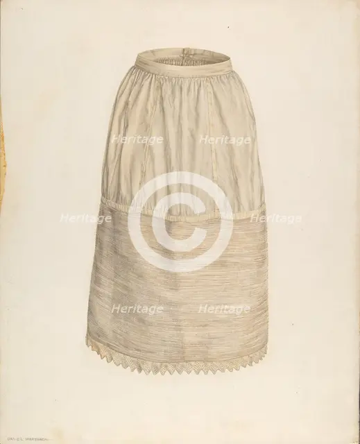 Petticoat, c. 1940. Creator: Daniel Marshack.