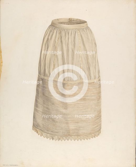 Petticoat, c. 1940. Creator: Daniel Marshack.