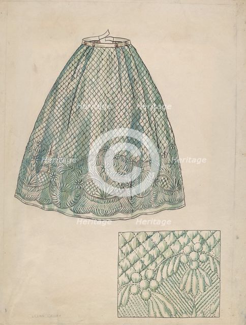 Petticoat, c. 1936. Creator: Lillian Causey.