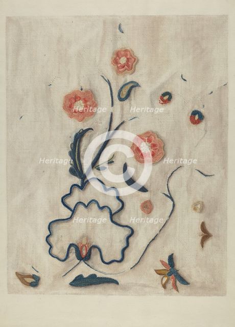Petticoat (Detail), 1935/1942. Creator: Mildred E Bent.