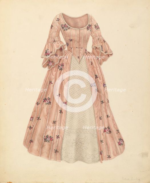 Petticoat Dress, c. 1941. Creator: Gertrude Lemberg.