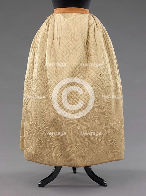 Petticoat, French, 1795. Creator: Unknown.