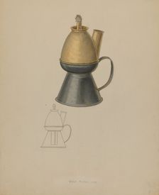 Petticoat Lamp, 1938. Creator: Jacob Gielens
