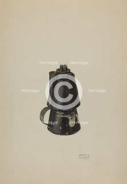 Petticoat Lamp, c. 1937. Creator: Harry Grossen.
