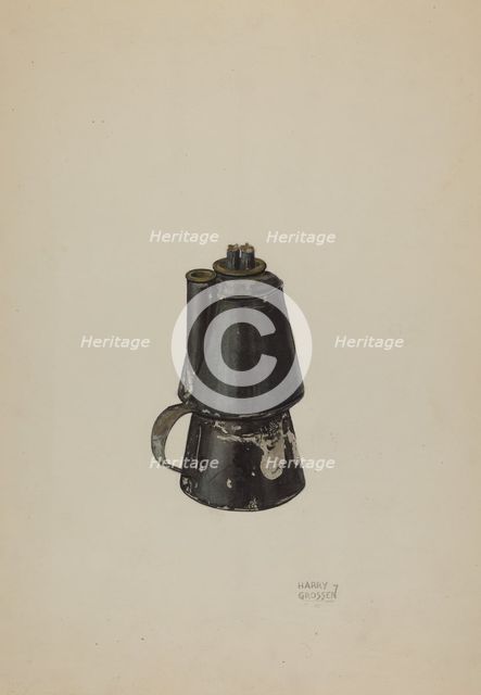Petticoat Lamp, c. 1937. Creator: Harry Grossen.