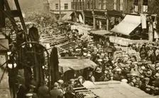 Petticoat Lane Market on Middlesex Street, London, c1920s-c1930s(?). Creator: Unknown