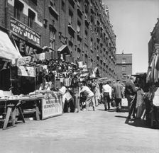 Petticoat Lane market, London, c1964. Creator: EH Emanuel