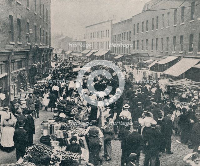 'Petticoat Lane - The Sunday Morning Market in Full Swing', 1901. Artist: Unknown.